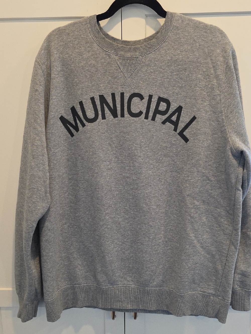 Municipal Men's Gray Crewneck Sweatshirt